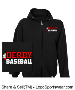 Derby Baseball Mens Jacket MJA4 Design Zoom